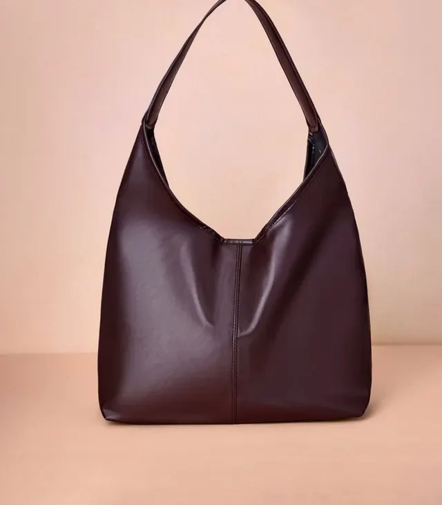 Burgundy Slouch Hobo Bag