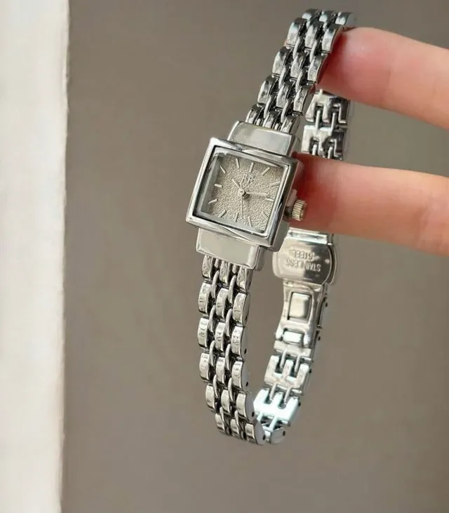 Silver Tank Watch