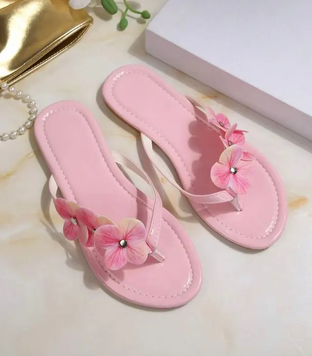 Pink Blossom Flip-Flops