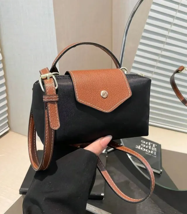 Black Flap Mini Tote