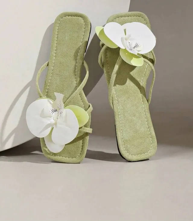 Sage Orchid Flip-Flops