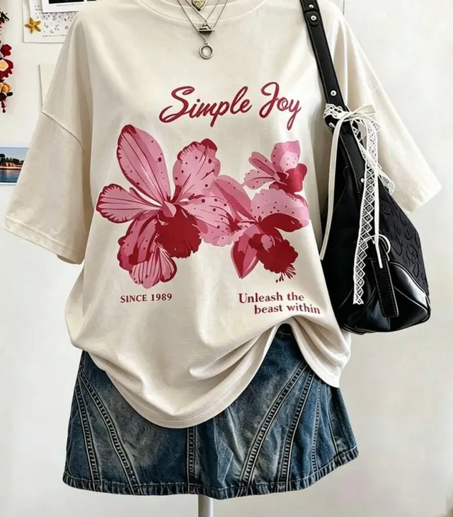 Simple Joy Orchid Tee