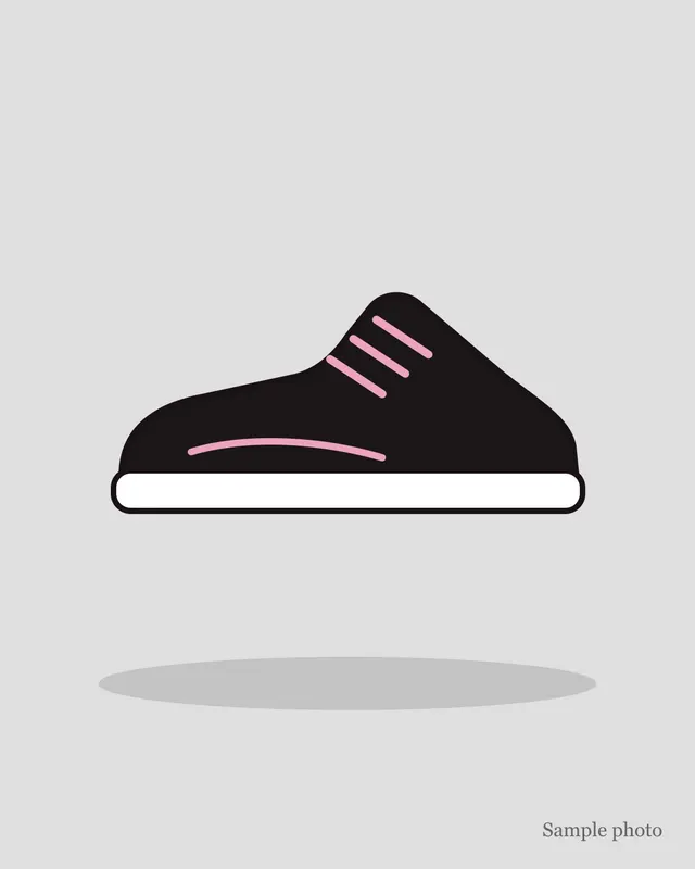 Black & Pink Sneakers