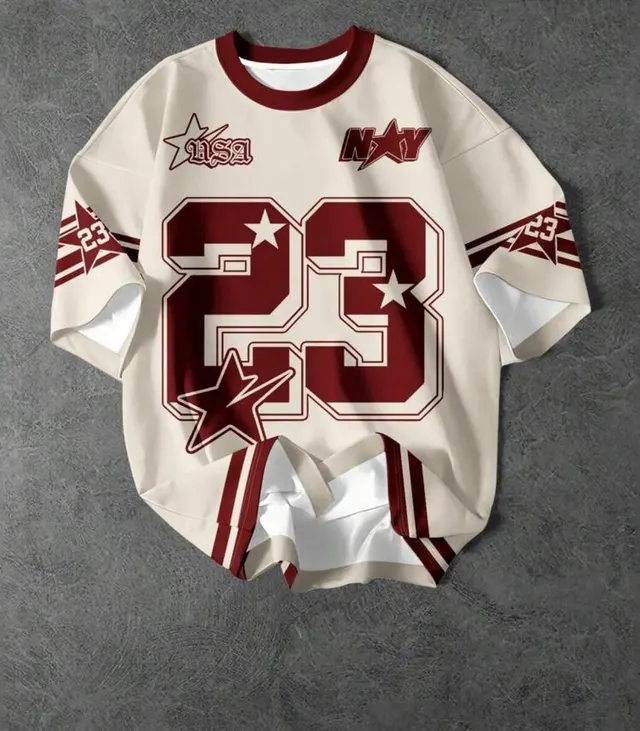 Cream Star 23 Jersey Tee