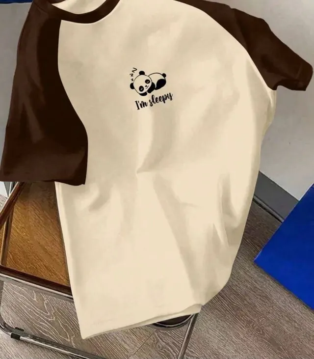 Sleepy Panda Raglan Tee