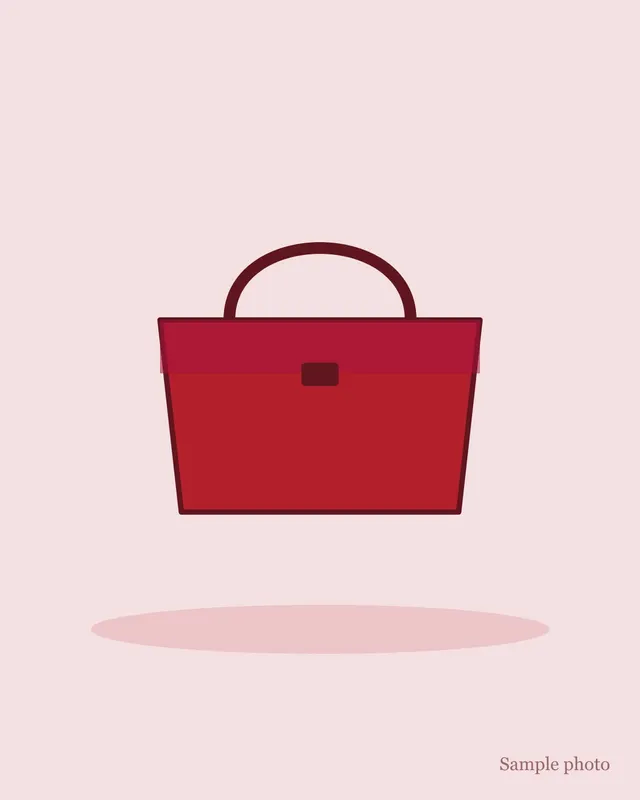 Red Structured Bag